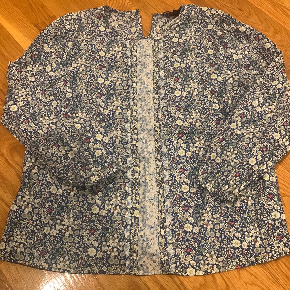 J Crew Floral Design Top in Liberty Fabric - SIZE SMALL!